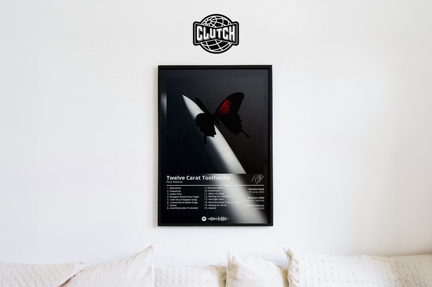 Post Malone 'Twelve Carat Toothache' Album Poster