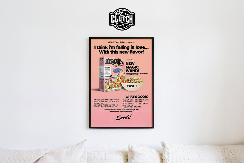 Tyler The Creator 'Igor Cereal' Poster