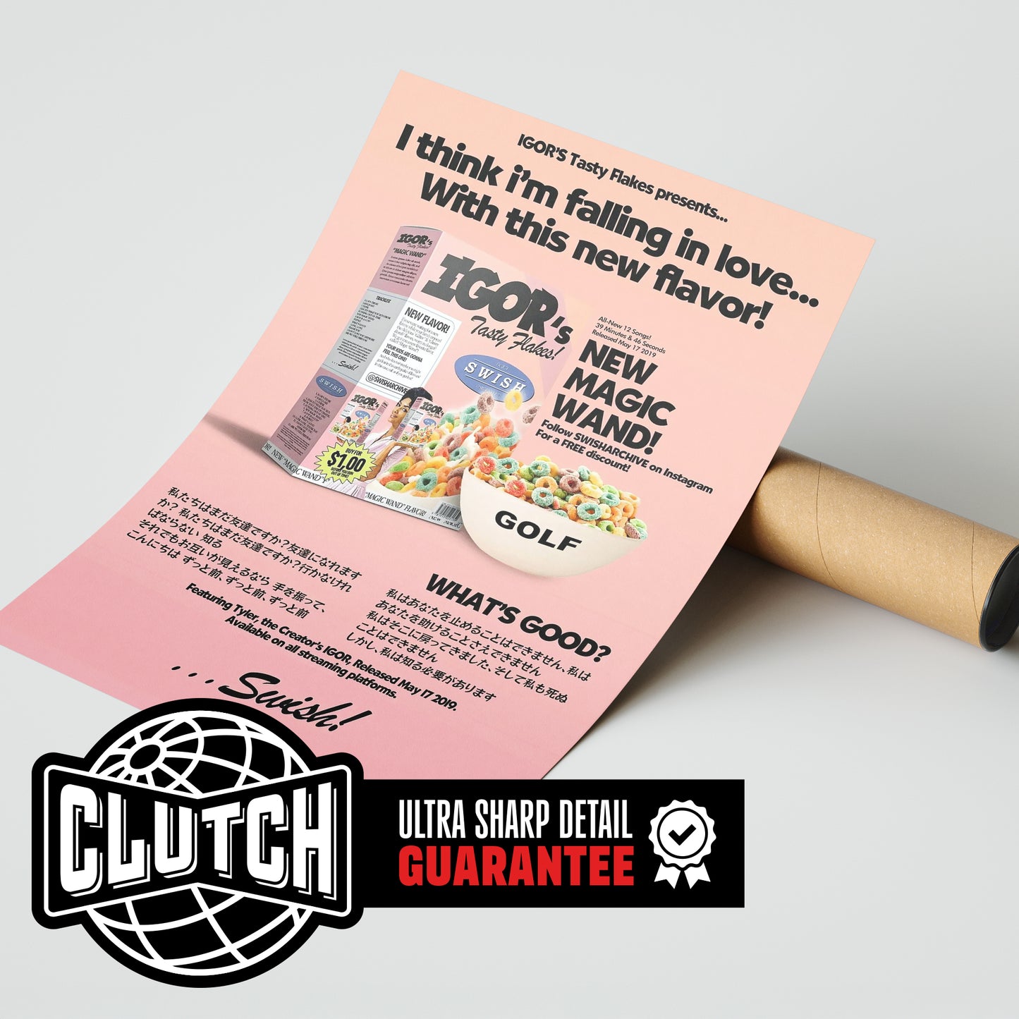 Tyler The Creator 'Igor Cereal' Poster