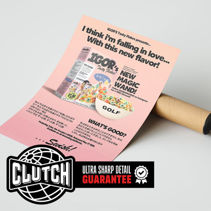 Tyler The Creator 'Igor Cereal' Poster