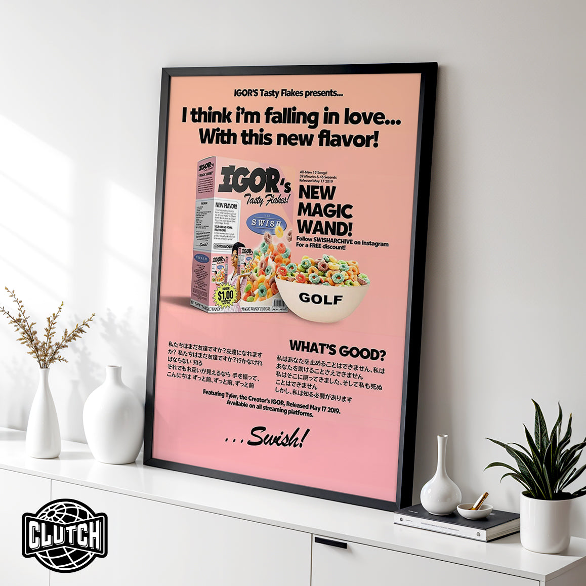 Tyler The Creator 'Igor Cereal' Poster