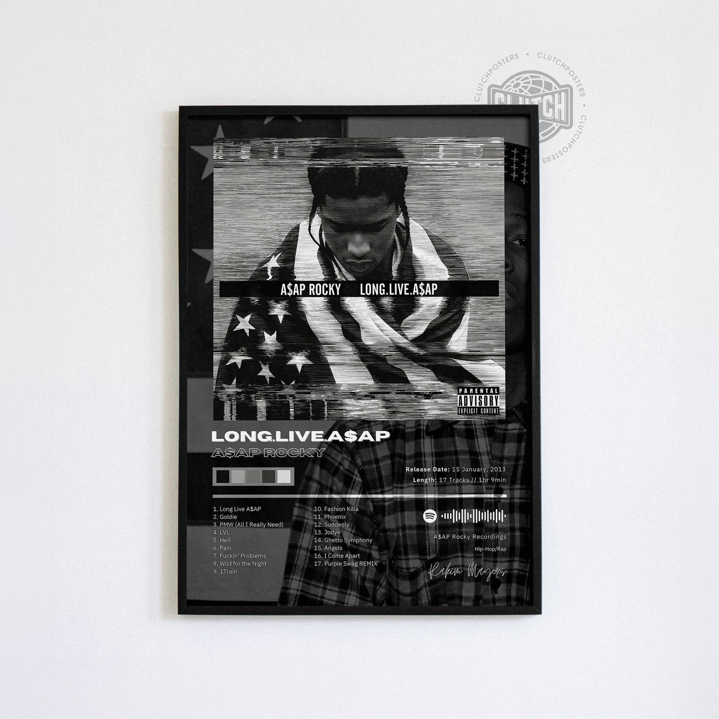 Asap Rocky 'Long Live A$ap' Album Poster