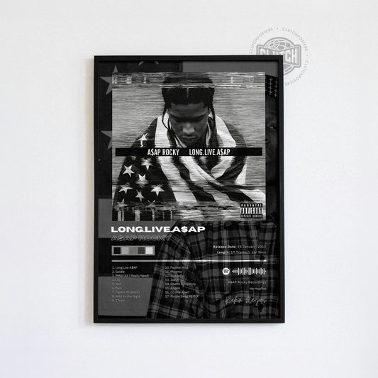 Asap Rocky 'Long Live A$ap' Album Poster