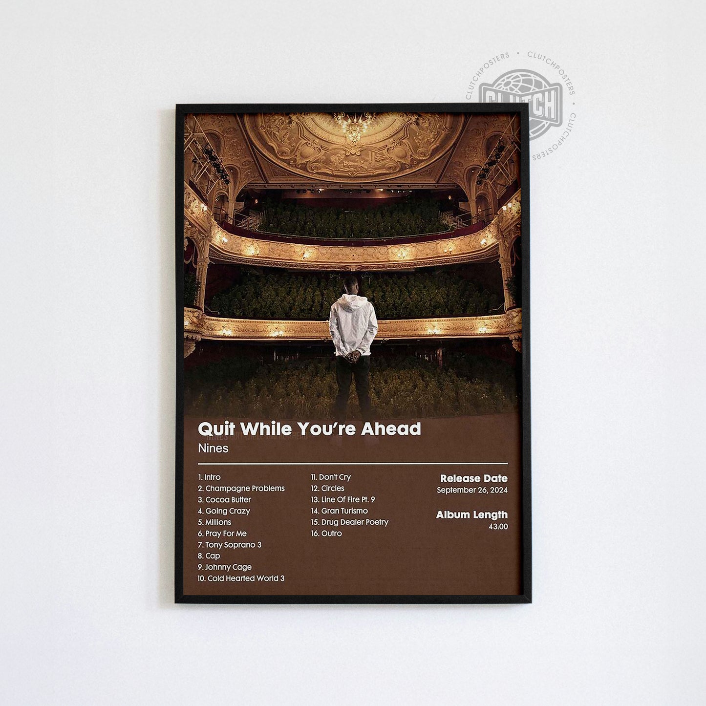 Nines 'Quit While You're On Top' Album Poster