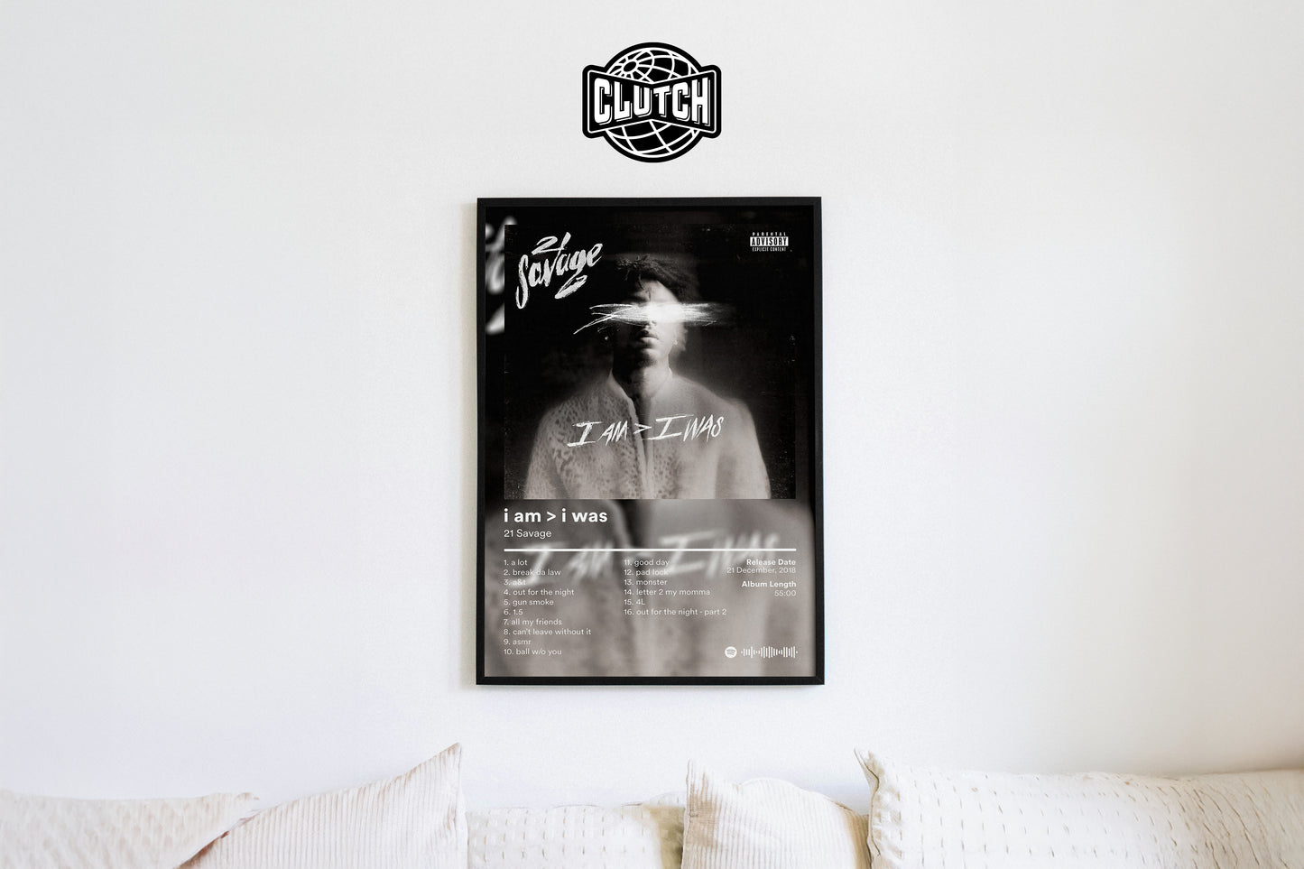 21 Savage 'i am > i was' Album Poster