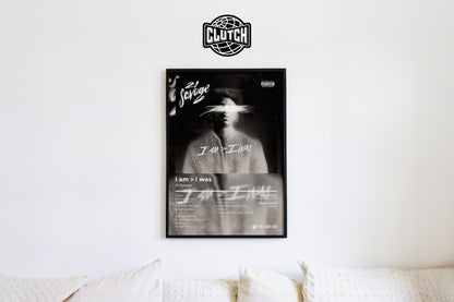 21 Savage 'i am > i was' Album Poster