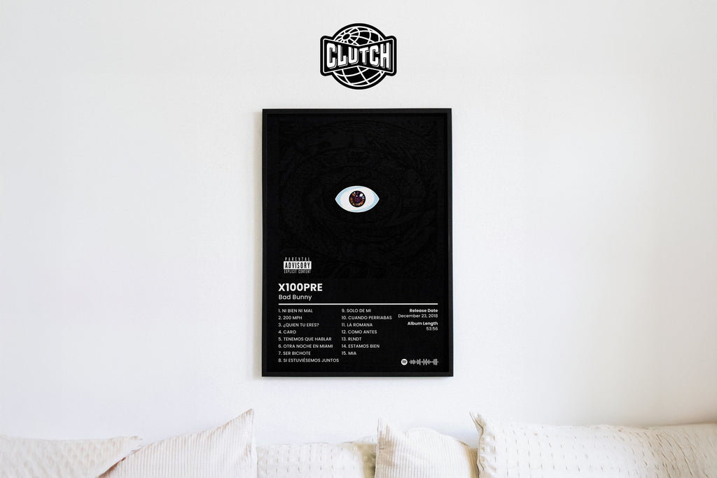 Bad Bunny 'X100PRE' Album Poster