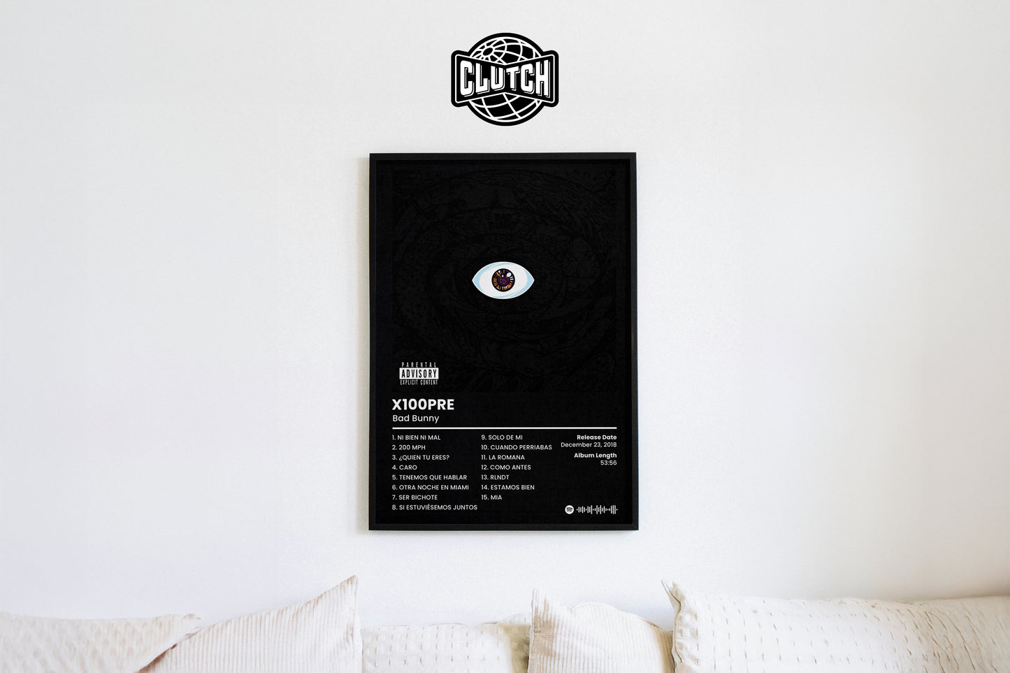 Bad Bunny 'X100PRE' Album Poster