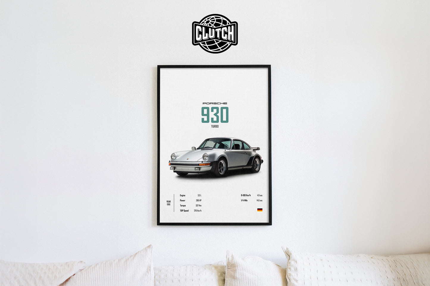 Porsche 930 'CORE' Car Poster