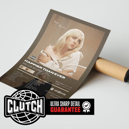 Billie Eilish 'Happier Than Ever' Album Poster