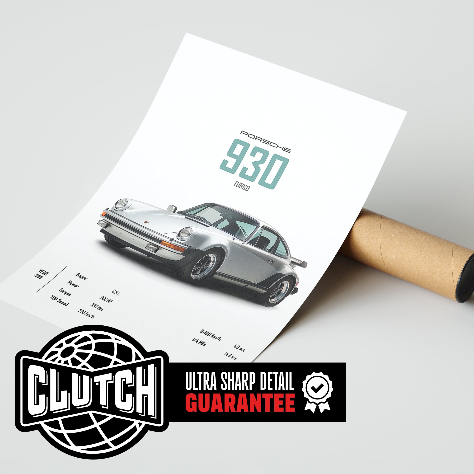 Porsche 930 'CORE' Car Poster