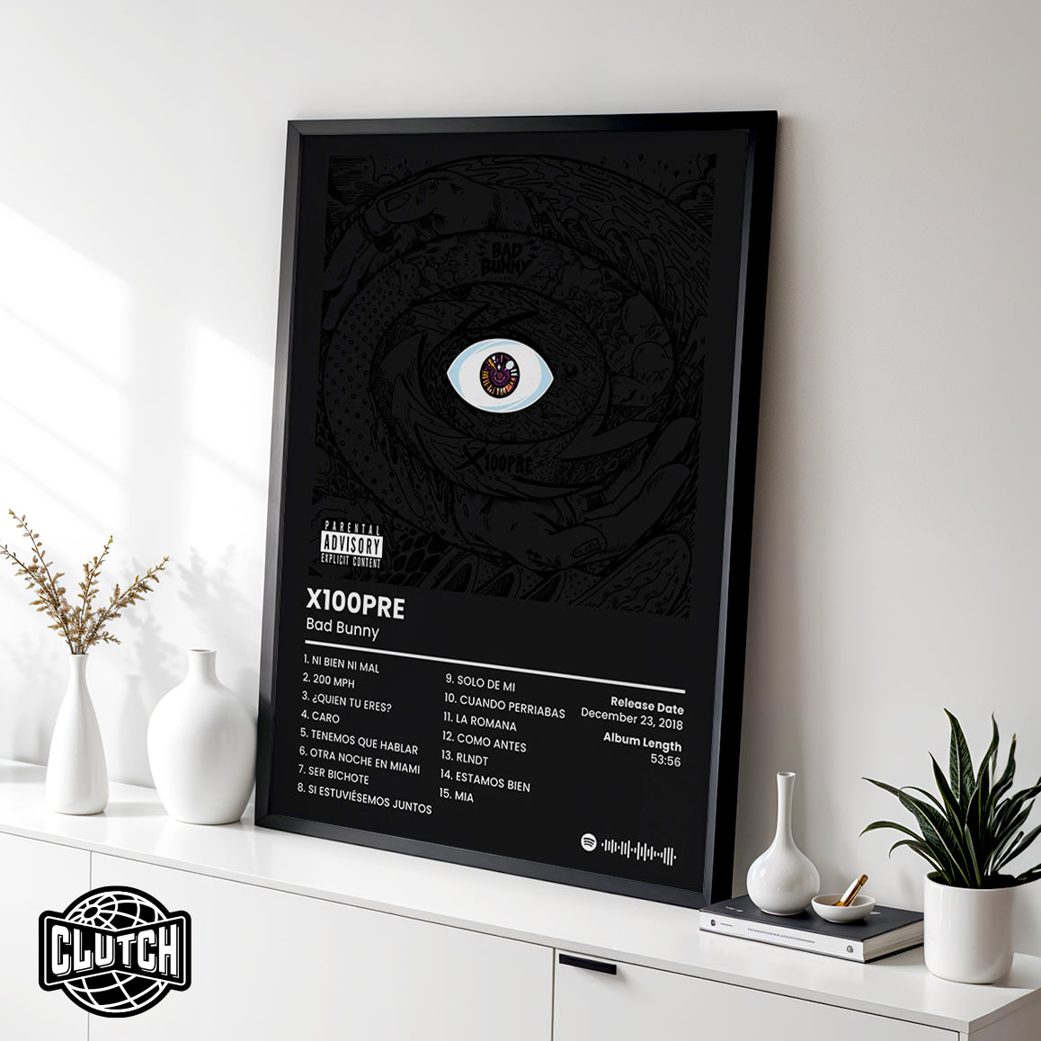 Bad Bunny 'X100PRE' Album Poster