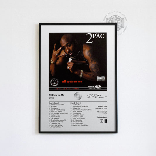 2PAC 'All Eyez On Me' Album Poster
