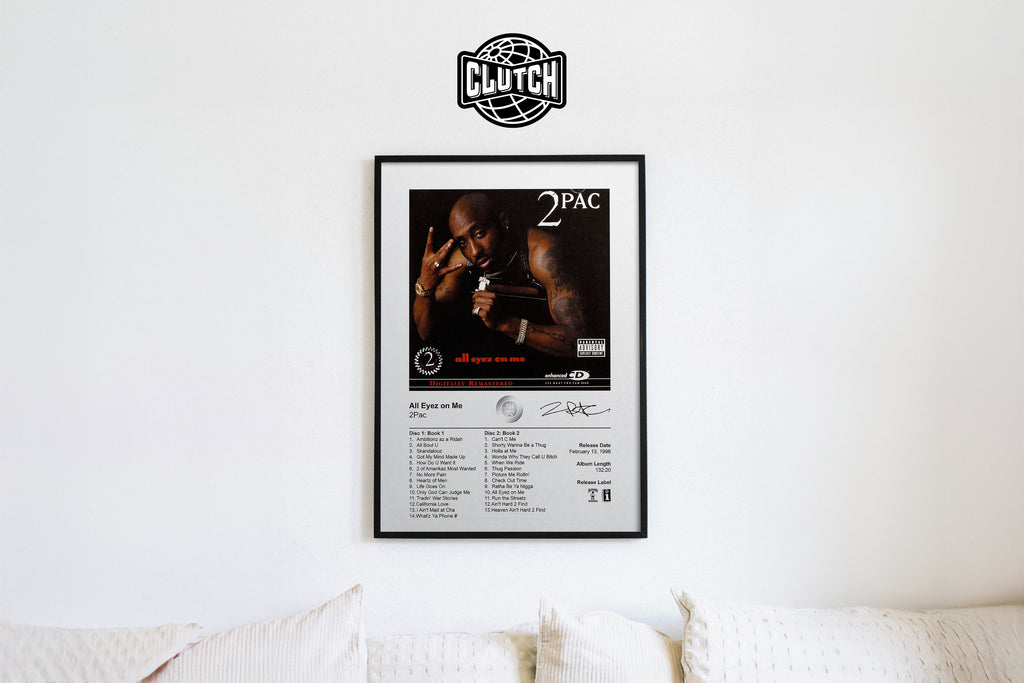 2PAC 'All Eyez On Me' Album Poster