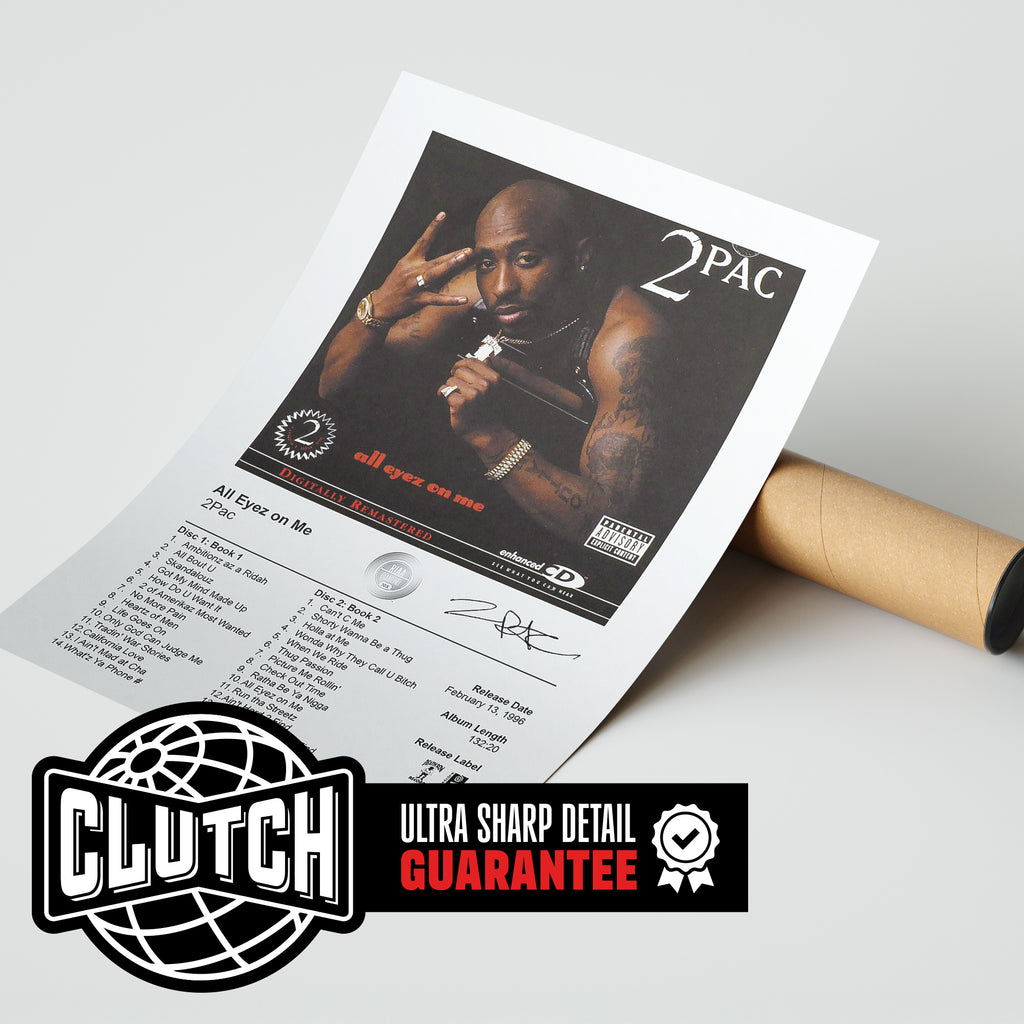 2PAC 'All Eyez On Me' Album Poster