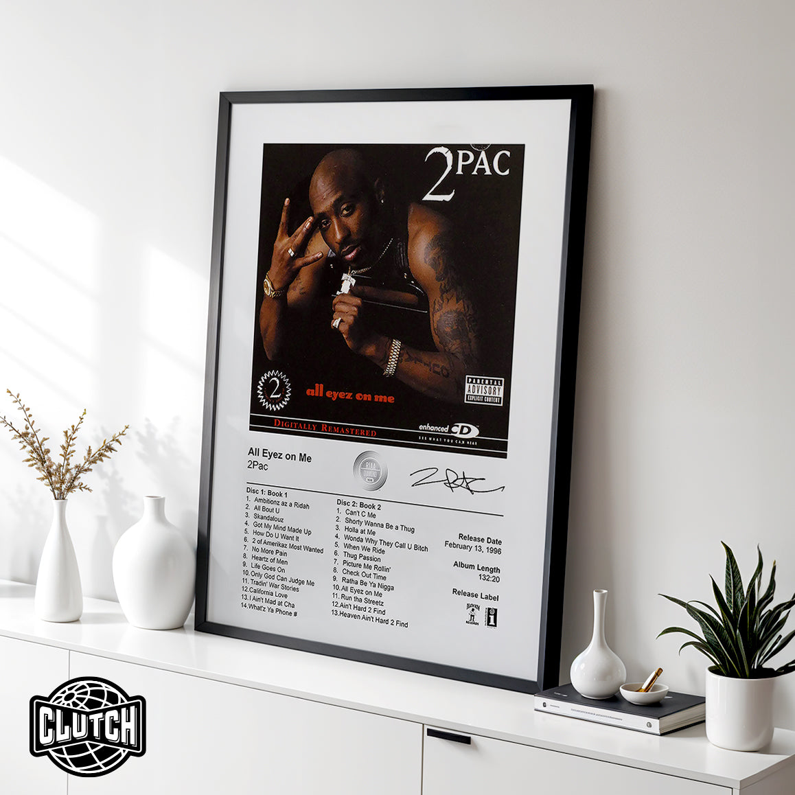2PAC 'All Eyez On Me' Album Poster
