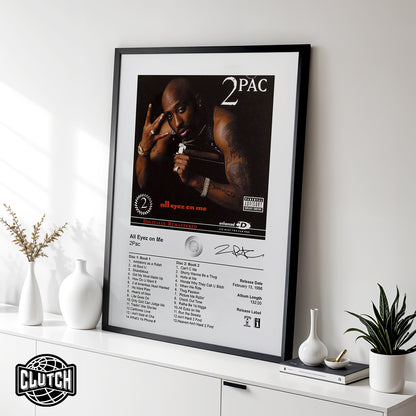 2PAC 'All Eyez On Me' Album Poster