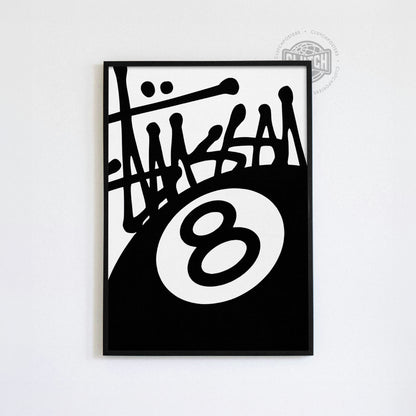 Stussy 8 Ball Poster