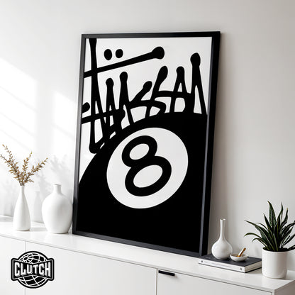 Stussy 8 Ball Poster