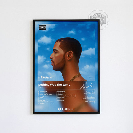 Drake 'Nothing Was The Same' Album Poster