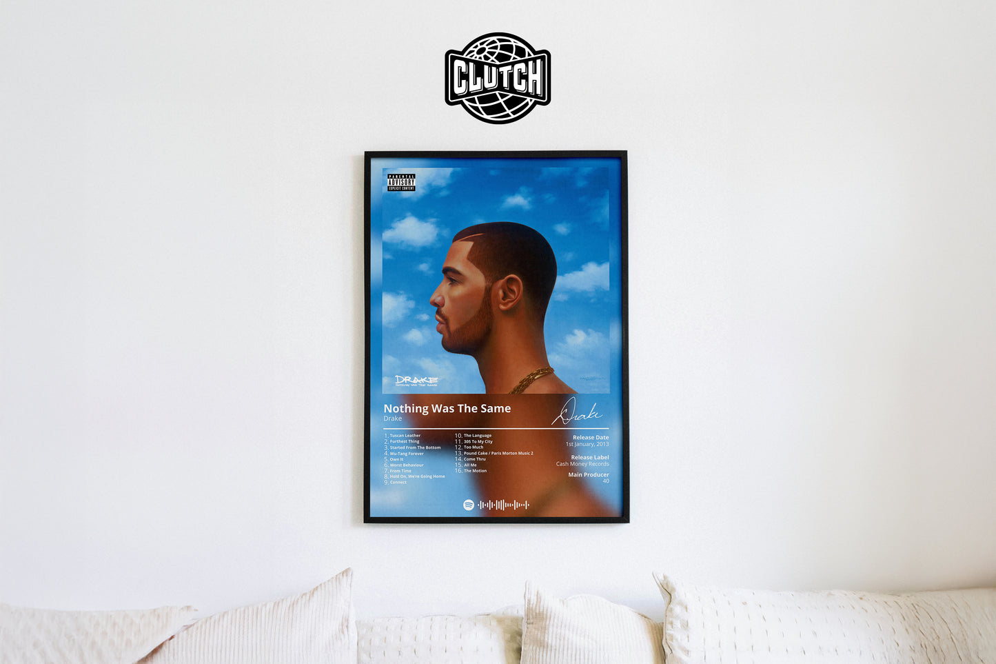 Drake 'Nothing Was The Same' Album Poster