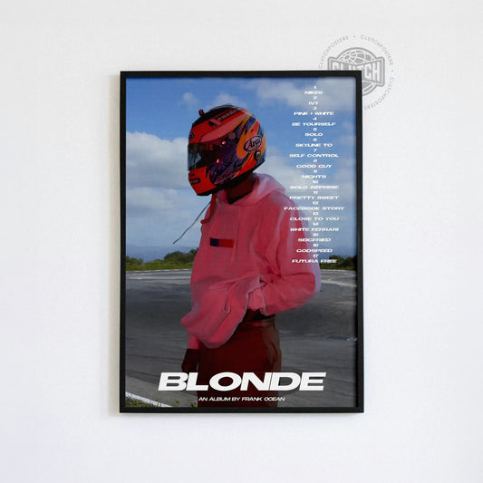 Frank Ocean 'Blonde' Aesthetic Poster