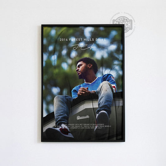 J Cole '2014 Forest Hills Drive' Poster