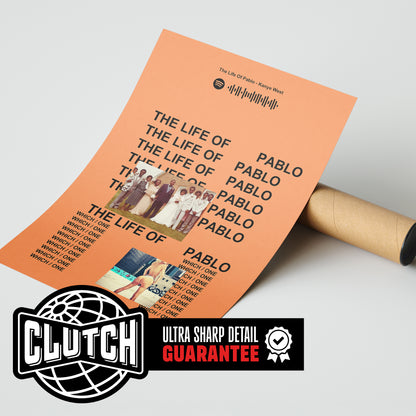 Kanye West 'The Life Of Pablo' Spotify Poster