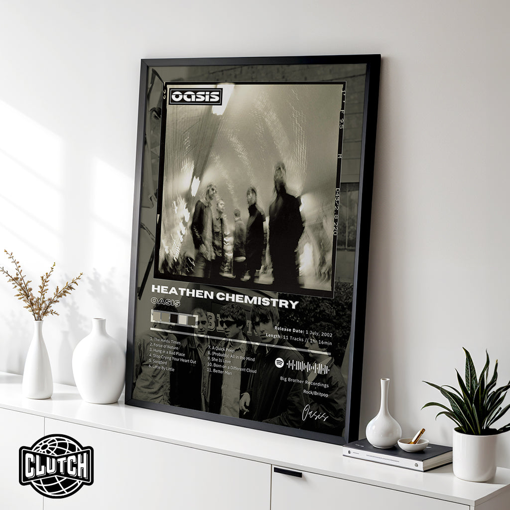 Oasis 'Heathen Chemistry' Album Poster