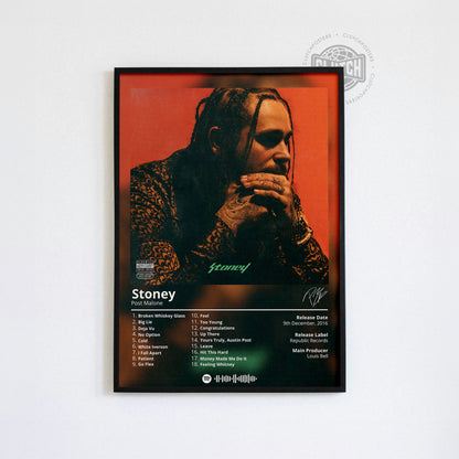 Post Malone 'Stoney' Album Poster