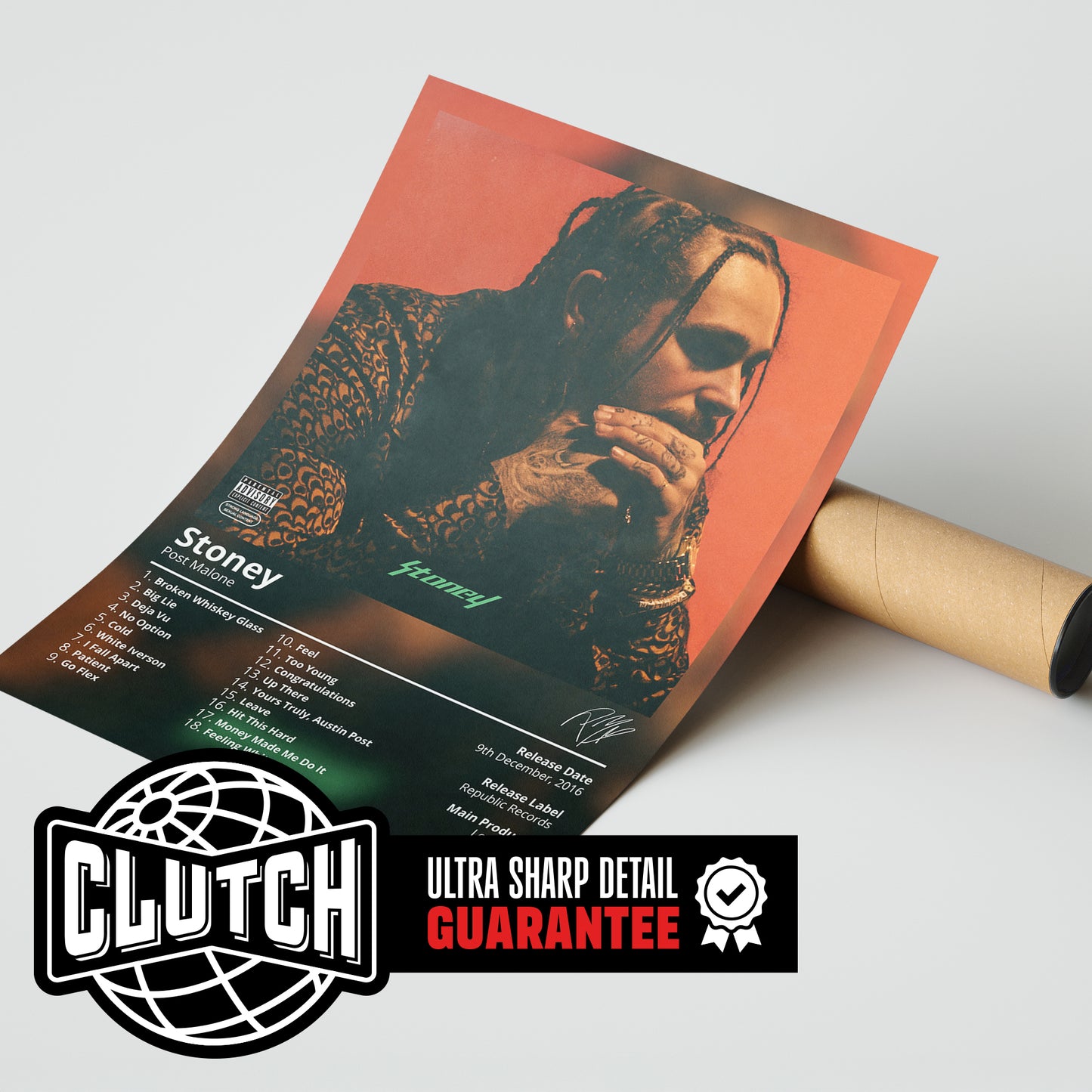 Post Malone 'Stoney' Album Poster