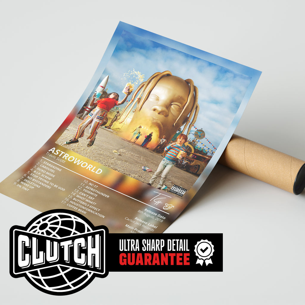 Travis Scott 'Astroworld' Album Poster