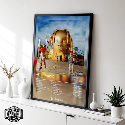 Travis Scott 'Astroworld' Album Poster