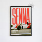 Ayrton Senna Vintage Poster