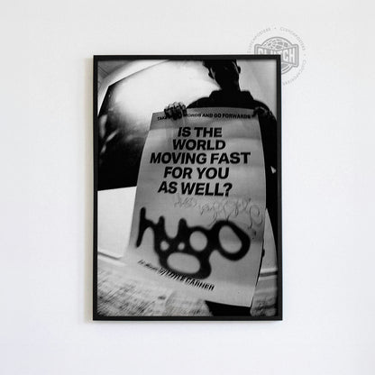 Loyle Carner 'Hugo World Moving Fast' Street Poster