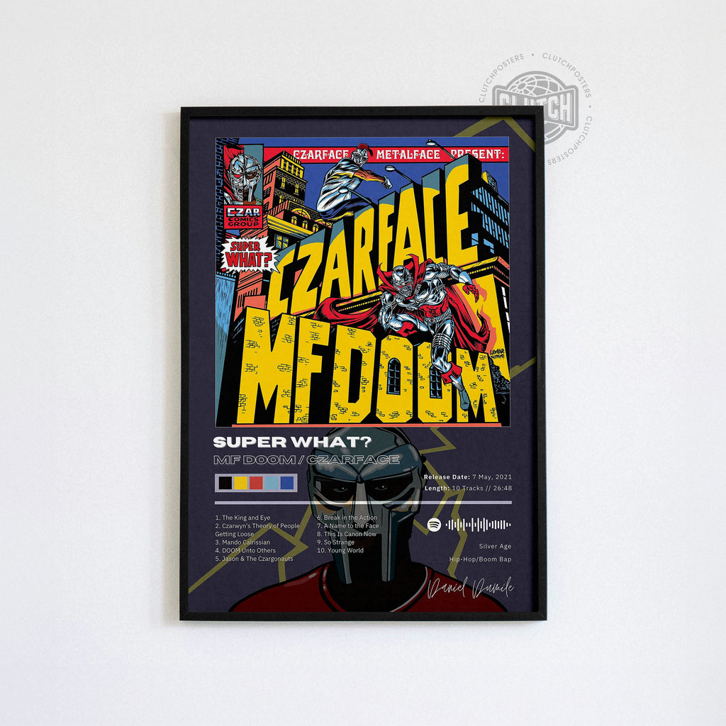 MF DOOM 'Super What?' Album Poster