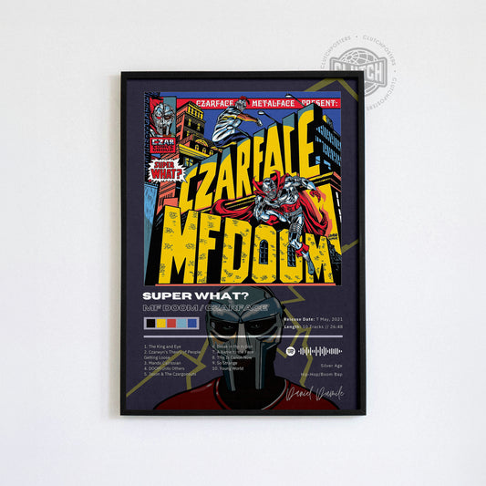 MF DOOM 'Super What?' Album Poster