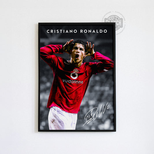 Cristiano Ronaldo Vintage Poster