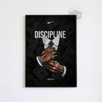 Discipline Money Nike Poster