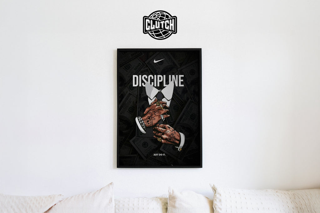 Discipline Money Nike Poster