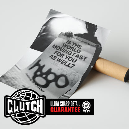 Loyle Carner 'Hugo World Moving Fast' Street Poster