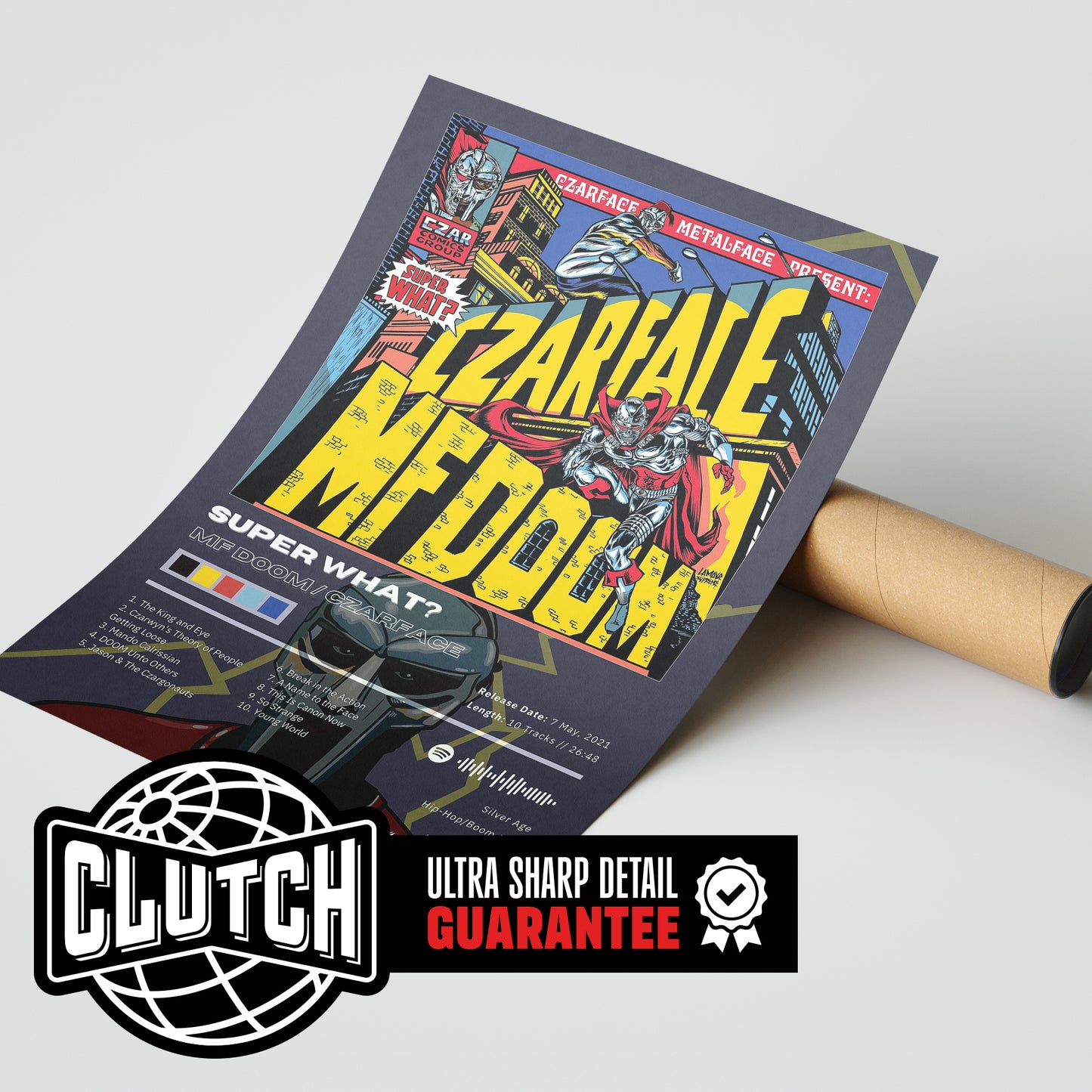 MF DOOM 'Super What?' Album Poster