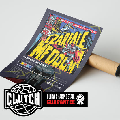 MF DOOM 'Super What?' Album Poster