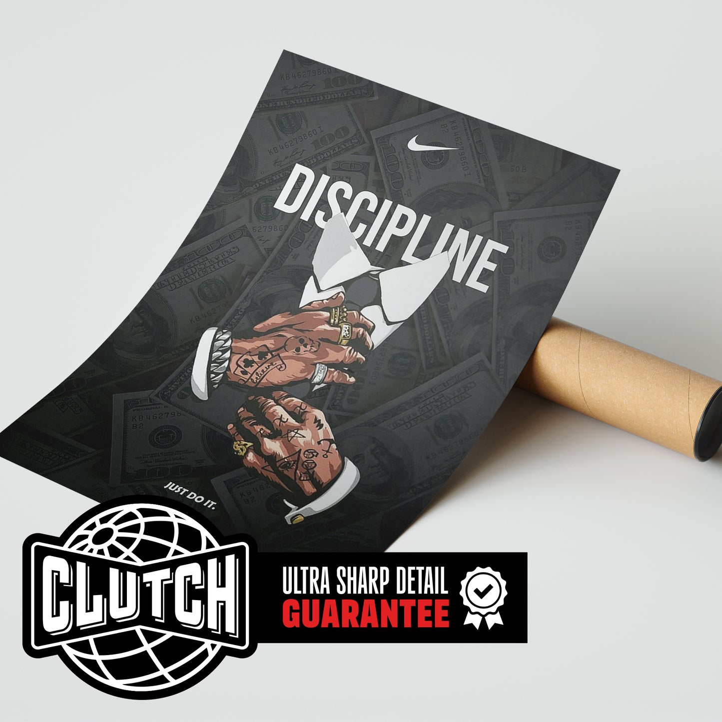 Discipline Money Nike Poster