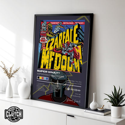 MF DOOM 'Super What?' Album Poster