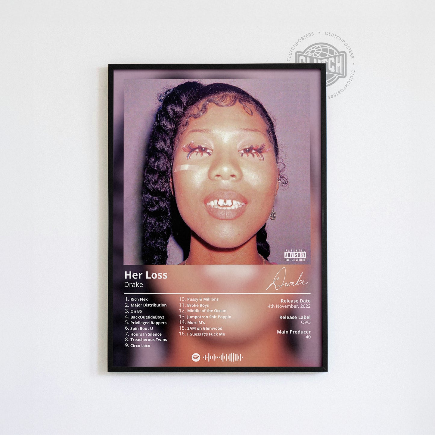 Drake 'Her Loss' Album Poster