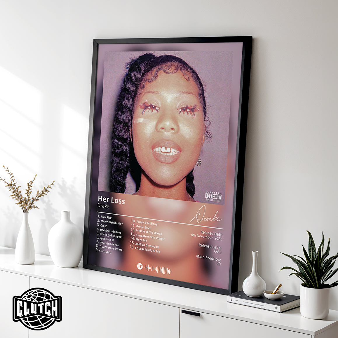 Drake 'Her Loss' Album Poster