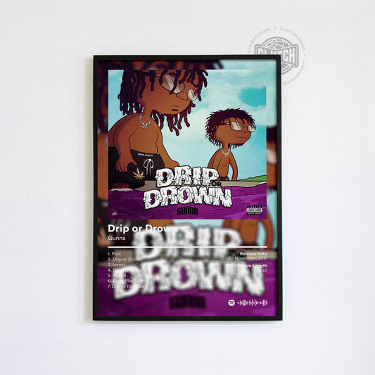 Gunna 'Drip or Drown' Album Poster