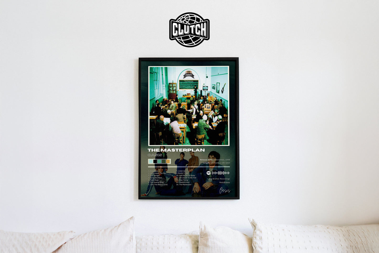 Oasis 'The Masterplan' Album Poster