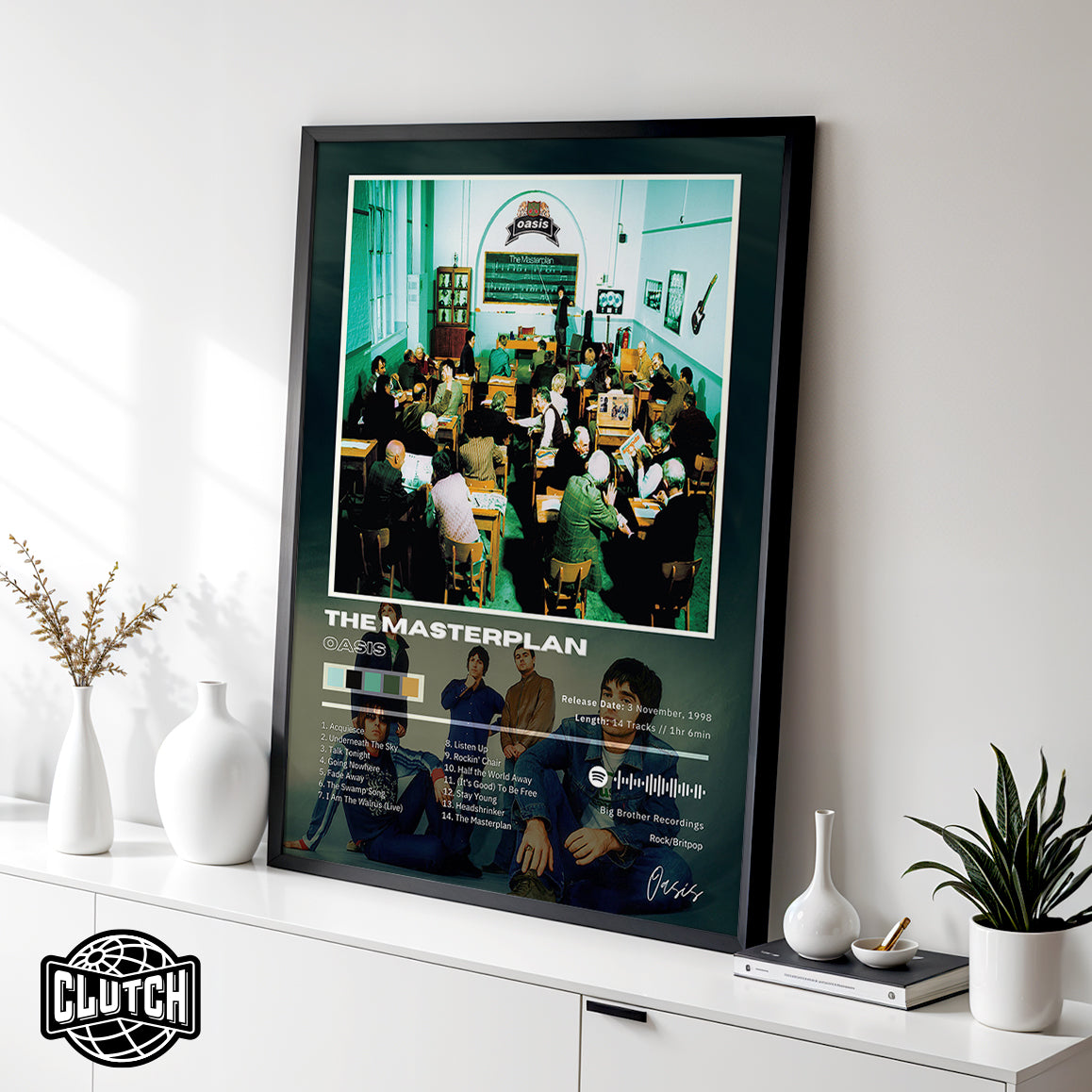 Oasis 'The Masterplan' Album Poster